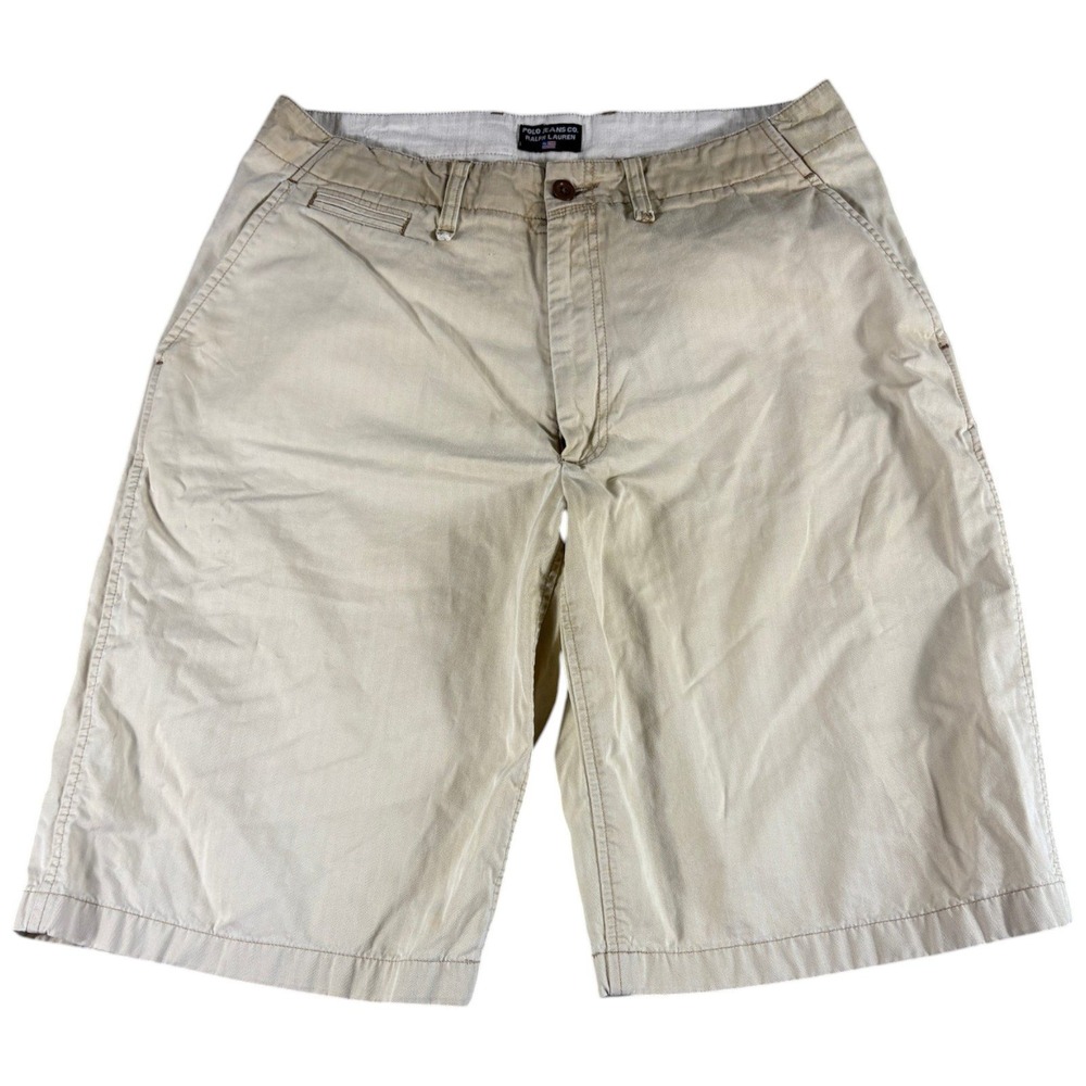 Polo Jeans Co Ralph Lauren Shorts Mens 34 Khaki Vintage Relaxed Workwear